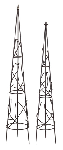 Obelisks (Set of 2) 62"H, 70"H