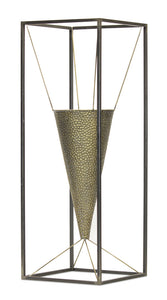 Cone Vase Planter 10.5" x 29.5"H Iron