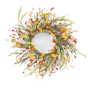 Mini Floral/Grass Wreath 20"D EVA/Plastic