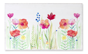 Floral Watercolor 31.5" x 19"H MDF