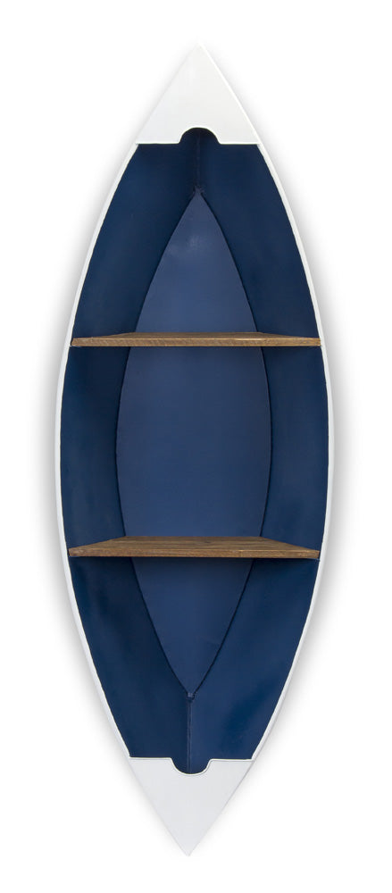 Canoe Shelf 17" x 50.5"H Iron/Wood