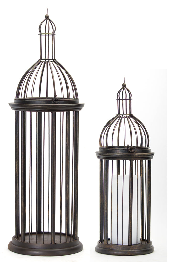 Bird Cage (Set of 2) 23.25"H, 35.5"H Metal