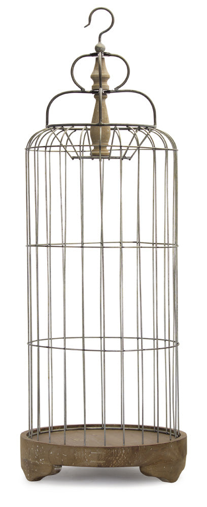 Bird Cage 41"H Iron/Wood