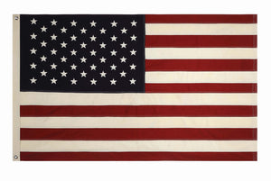 60"L x 36"H Cotton Fabric Americana Flag w/ Grommets