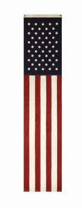 20"W x 96"H Cotton Fabric Americana Banner w/ Grommets