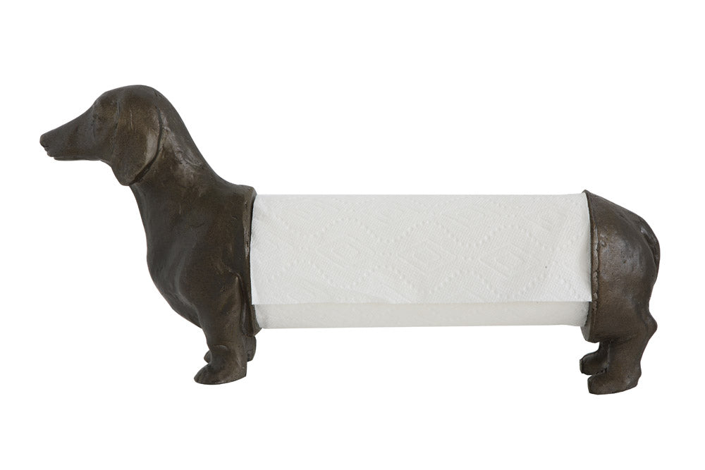16-3/4"L x 5"W x 10"H Resin Dog Paper Towel Holder